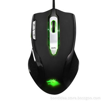 Gaming Mouse with 8 Keys, Adjustable Weight Box, 3,500dpi